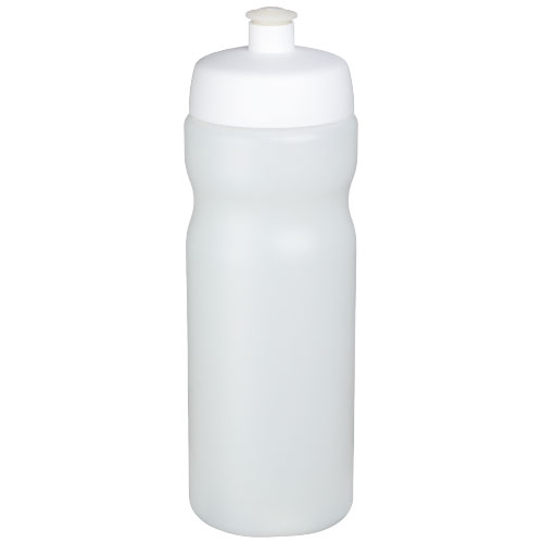 Bouteille de sport à personnaliser 650ml Baseline® Translucide et Blanc
